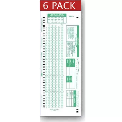 SCANTRON BAG 100Q/5C ALPH 2SD - New (SKU: 11162252)