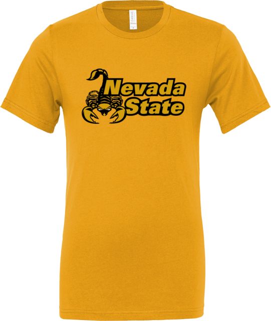 Nevada State Bella + Canvas Jersey Cotton T Shirt Nevada State Scorpion - ONLINE ONLY