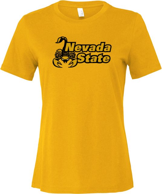 Nevada State Bella + Canvas Womens Relaxed Cotton T Shirt Nevada State Scorpion - ONLINE ONLY