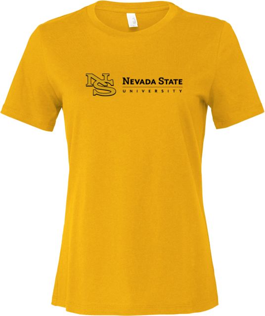 Nevada State Bella + Canvas Womens Relaxed Cotton T Shirt NS Institutional Mark - ONLINE ONLY