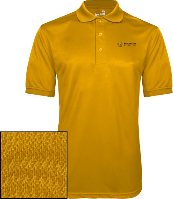 Nevada State Dry Mesh Polo NS Institutional Mark - ONLINE ONLY