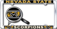Nevada State College Scorpions Thin Dome License Plate Frame