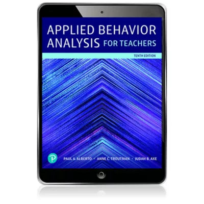Pearson eText Applied Behavior Analysis for Teachers -- Instant Access